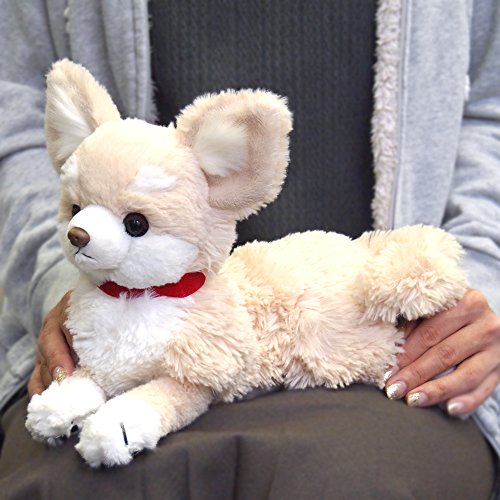 SUN LEMON Hizawanko Chihuahua cream stuffed toy P-3002 9.6x23.2x31 cm NEW_5