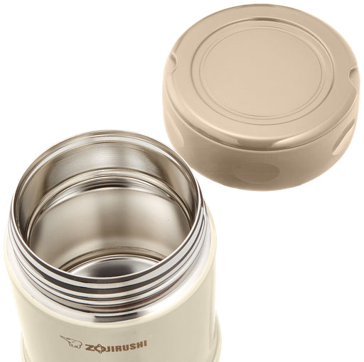 ZOJIRUSHI stainless steel food jar 350ml cream w/Original Recipe SW-EE35-CC NEW_2