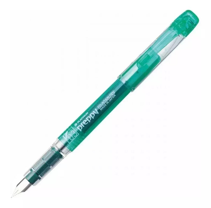 Platinum Fountain Pen Preppy Green Fine Point PSQ-300#41 Polycarbonate NEW_1