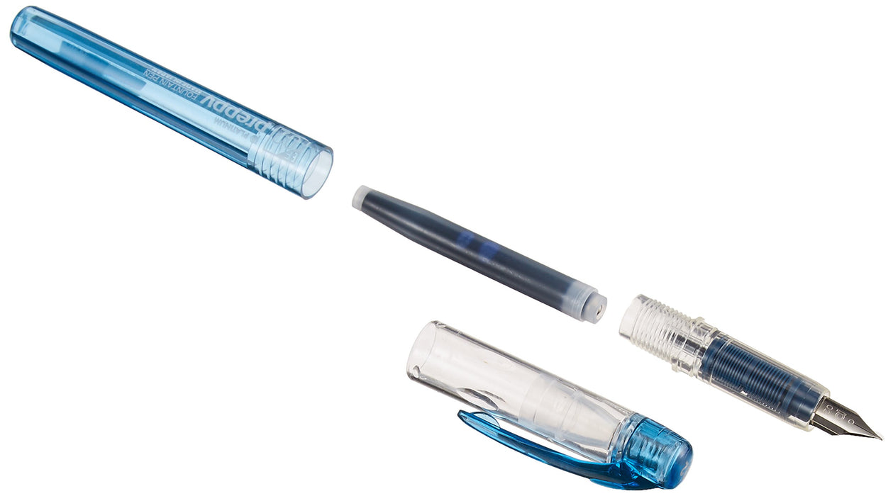 Platinum Fountain Pen Preppy 0.2mm Blue Black PSQ-400#3 Stainless Steel Nib NEW_2