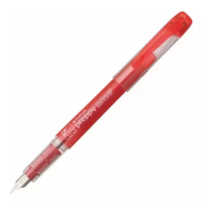 Platinum Fountain Pen Preppy Red Medium Point PSQ-300 #11 Polycarbonate NEW_1