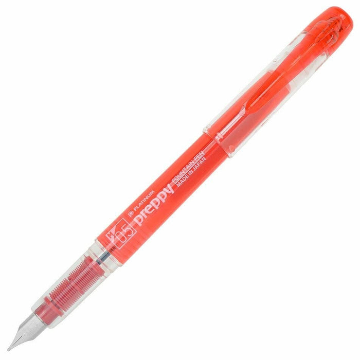 Platinum Fountain Pen Preppy Red Medium Point PSQ-300 #11 Polycarbonate NEW_2