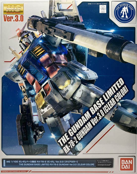 MG 1/100 Gundam Base Limited RX-78-2 Gundam Ver.3.0 [Clear Color] Model Kit NEW_1