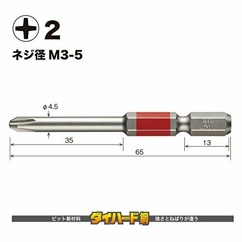 VESSEL One head rigidity bit + 2  65 2 pieces GS 162065 NEW from Japan_2
