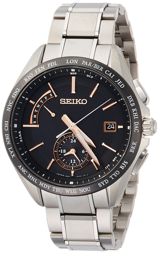 SEIKO Brights Flight Expert Solar Radio Controlled Watch Mens SAGA243 Titanium_1