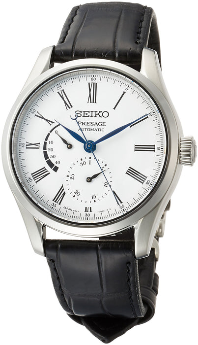 SEIKO PRESAGE SARW035 Mechanical Automatic Men's Watch Enamel Dial Leather Band_1
