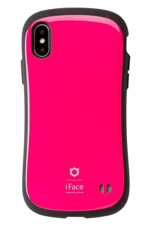 ‎Hamee iFace First Class Standard iPhone XS / X Case Hot Pink Strap Hole NEW_1