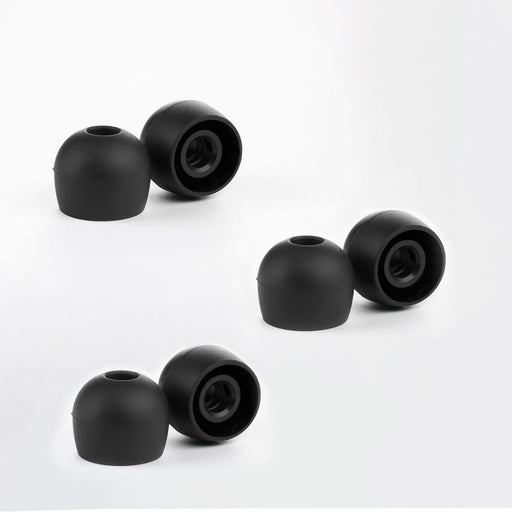 RADIUS Deep Mount earpiece In-Ear HP-DME03K Black Size Small Set of 3 pieces NEW_2