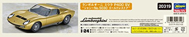 Hasegawa 1/24 Lamborghini Miura P400 SV chassis No.5030 Gold restore Model Kit_5