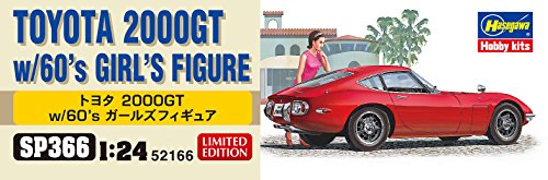Hasegawa 1/24 TOYOTA 2000GT with Girl Figure SP366 Plastic model kit NEW_6