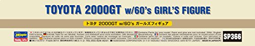 Hasegawa 1/24 TOYOTA 2000GT with Girl Figure SP366 Plastic model kit NEW_8