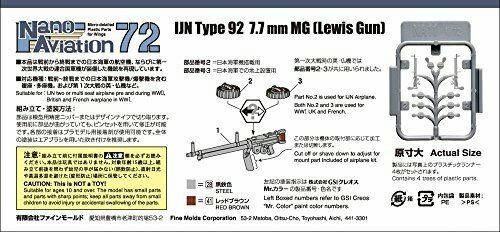 Fine Molds NA11 1/72 Type 92 7.7mm Machine Gun (Lewis Gun) Plastic Model Kit NEW_5