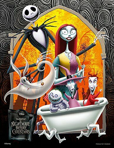 300-piece jigsaw puzzle Nightmare Before Christmas Nightmare Party (16.5x21.5cm)_1