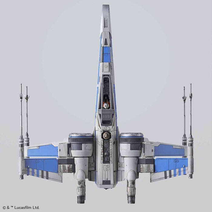 BANDAI Star Wars 1/72 BLUE SQUADRON RESISTANCE X-WING FIGHTER Model Kit NEW_8