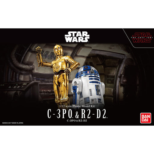 BANDAI 1/12 Star Wars THE LAST JEDI C-3PO & R2-D2 Model Kit NEW from Japan_1