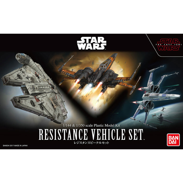 BANDAI Star Wars The Last Jedi 1/144 1/350 RESISTANCE VEHICLE SET Model Kit NEW_1