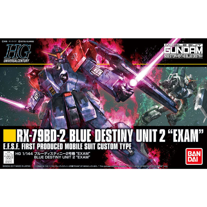 BANDAI HGUC 1/144 RX-79BD-2 BLUE DESTINY UNIT 2 EXAM Model Kit NEW from Japan_1