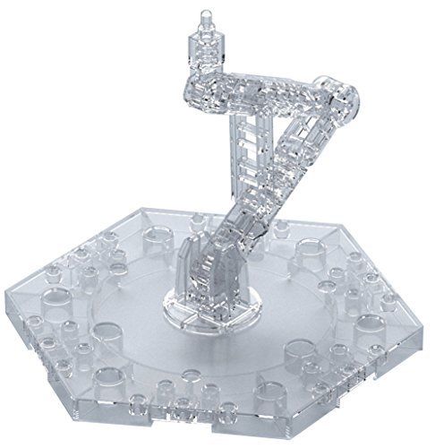 BANDAI ACTION BASE 5 CLEAR Model Kit Display Stand NEW from Japan_2