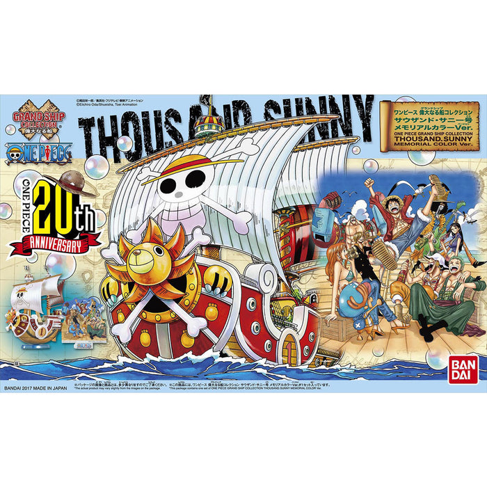 BANDAI One Piece GRAND SHIP COLLECTION THOUSAND SUNNY Memorial Color Model Kit_1