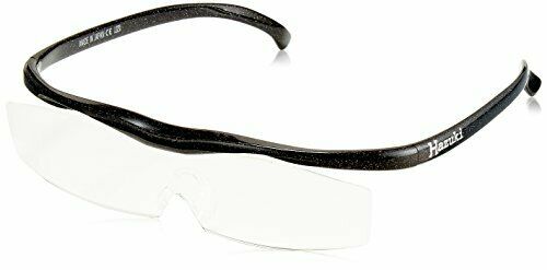Hazuki Glasses Loupe Compact 1.32 times Magnifier Clear Lens Black NEW_1