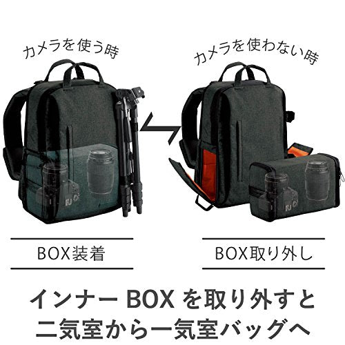 ELECOM Camera Bag Backpack off toco High Grade M size Black DGB-S038BK NEW_2