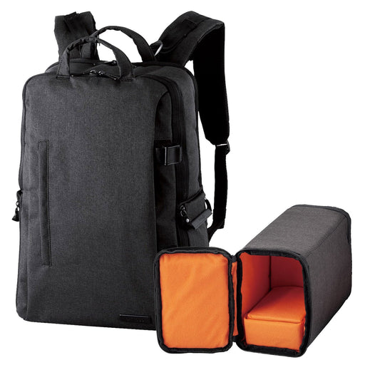 ELECOM DGB-S037BK Camera Bag Backpack L Size 15.6 inch PC Storage Black NEW_1
