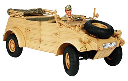 TAMIYA 1/16 German Kubelwagen Type 82 Africa-Corps w/Feldmarschall Rommel Kit_1