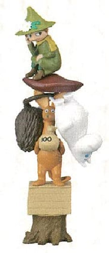 Moomin Nose Chara Moomin 2 Stacking Figure Game 4-characters & Accessories NEW_1