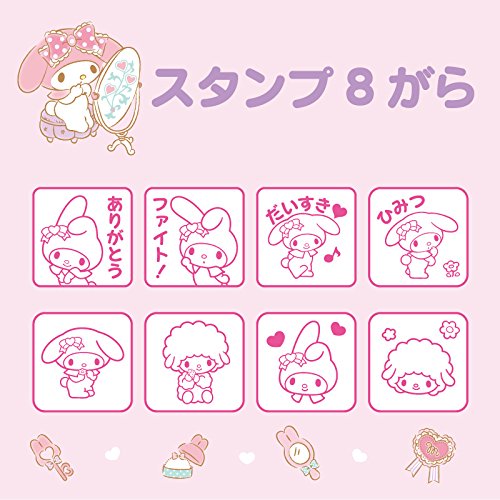 Sanrio My Melody Stamp set (Set of 8pcs) 9 x 3.5 x 12.5cm 788449 NEW from Japan_4