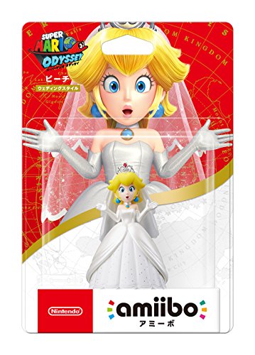 Nintendo amiibo Super Mario Odyssey PEACH Wedding Style 3DS Wii Switch NEW_1
