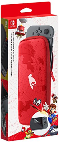 Nintendo Switch carrying case Super Mario Odyssey Edition w/ screen protector_1