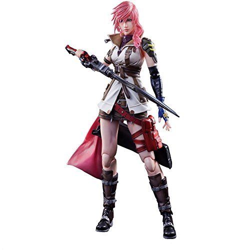 Dissidia Final Fantasy Play Arts Kai Lightning Figure from Japan_1