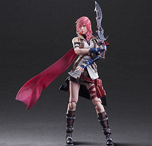 Dissidia Final Fantasy Play Arts Kai Lightning Figure from Japan_4