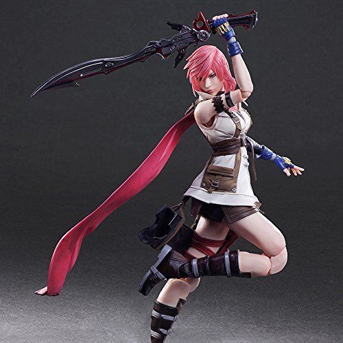 Dissidia Final Fantasy Play Arts Kai Lightning Figure from Japan_6