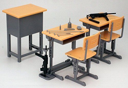 1/12 Little Armory (LD011) Designated Defense School's Desk Grease Gun Set NEW_2