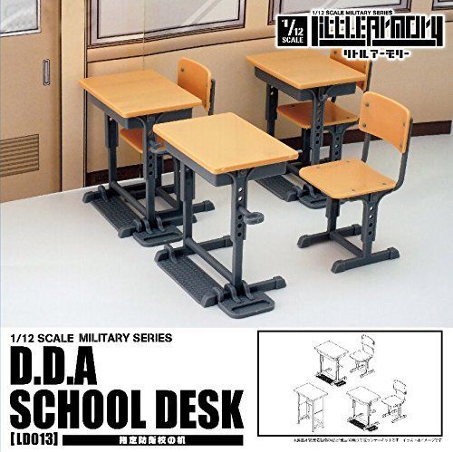 1/12 Little Armory (LD013) Designated Defense School's Desk Plastic Model NEW_3