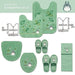 Senko My Neighbor Totoro Morino wind long toilet mat 80 x 60cm green 11833 NEW_5
