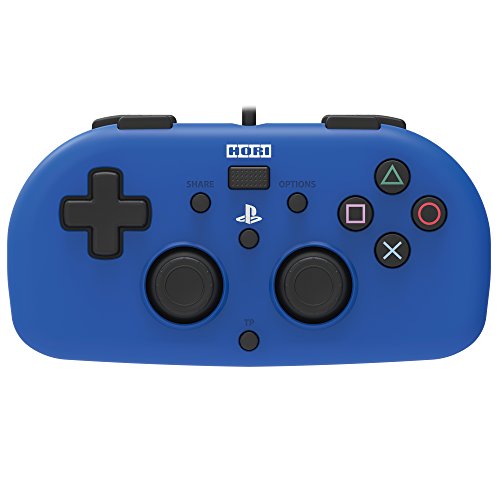 Hori Wired Controller Light Blue For Sony Playstation 4 Compact and light NEW_1