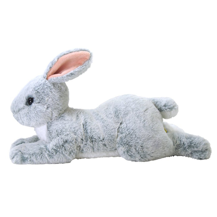 Sun Lemon Hiza Usagi Gray Plush Doll Knee Bunny rabbit Polyester ‎P-3772 NEW_3