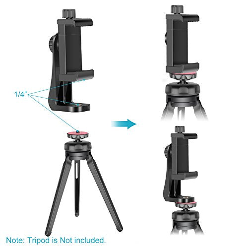 Neewer smartphone holder iPhone vertical bracket 1/4" tripod mount ‎10091433 NEW_2
