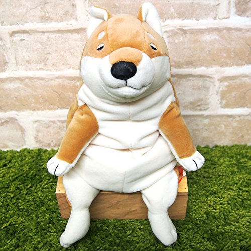 Shinada Global Mochi Neko Series Plush Doll Mochi Inu Dog Akashiba M ‎MOIN-0230R_2