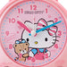 SANRIO Hello Kitty Alarm Clock Talk 13.5x8x15cm Pink 128520 ABS Dome Type NEW_5