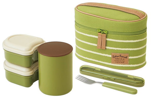 THERMOS Lunch Box Stainless Steel Heat Preservation Bag fork Green KCLJC6 NEW_1