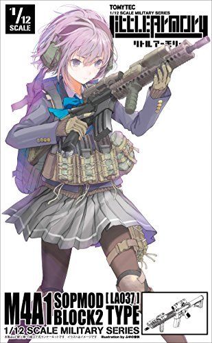 1/12 Little Armory (LA037) M4A1 Sopmod Block 2 Type Plastic Model NEW from Japan_2