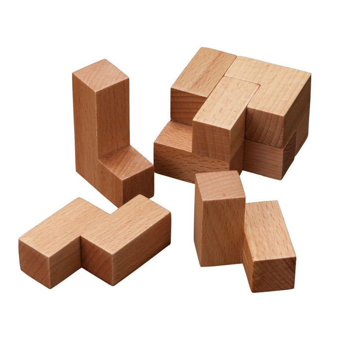 Hanayama Katsunou Brain Teaser SOMA CUBE 7 pieces ‎HK-065900 15.2x12.4x5cm NEW_2