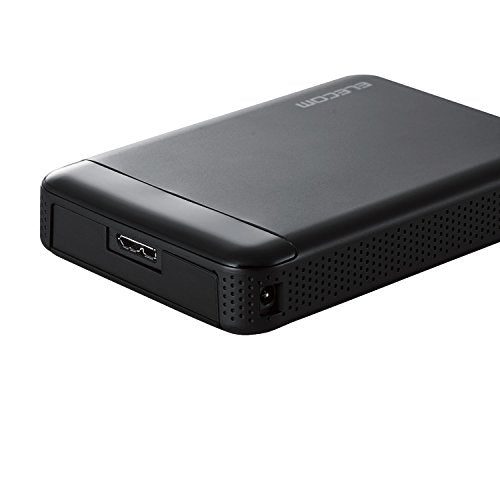 ELECOM HDD external hard disk 1TB save directly from video camera ELP-EDV010UBK_2