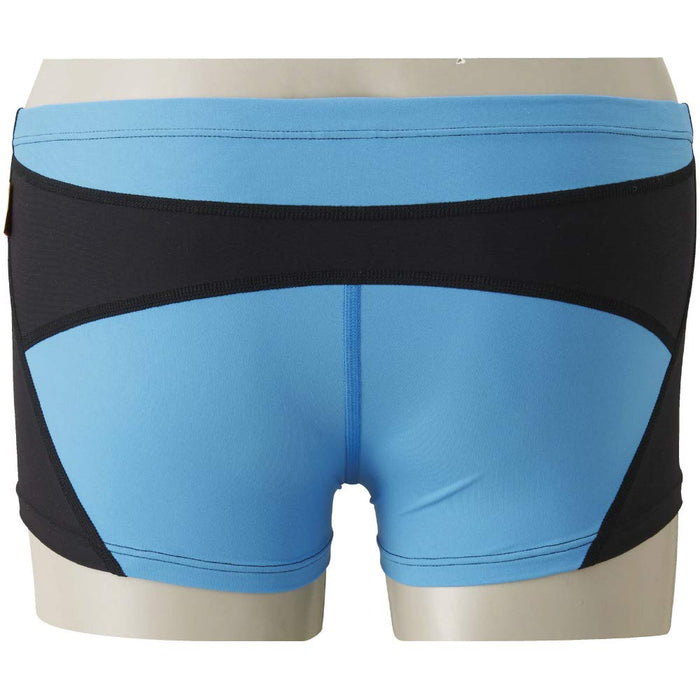 MIZUNO N2MB8061 Men's Swimsuit Exer Suit Short Spats Size XL Black/Light Blue_1