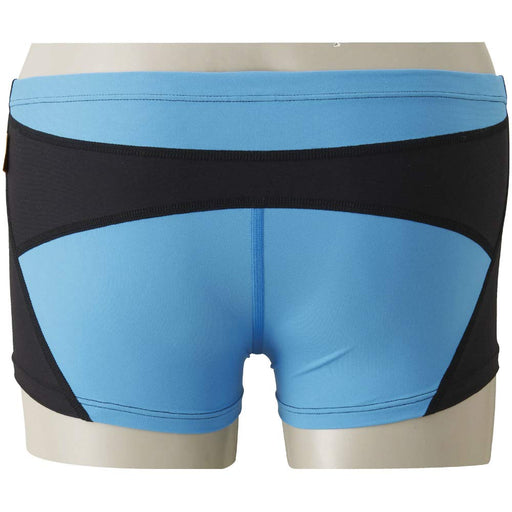 MIZUNO N2MB8061 Men's Swimsuit Exer Suit Short Spats Size L Black/Light Blue NEW_1
