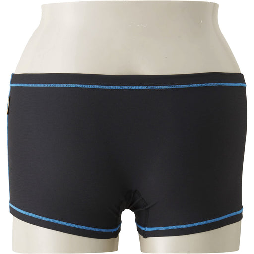MIZUNO ‎N2MB8060 Men's Swimsuit Exer Suit Short Spats Size M Black/Light Blue_2