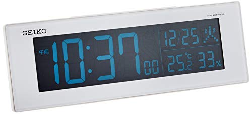 SEIKO DL305W Color LCD Digital Alarm Clock Series C3 White NEW from Japan_1